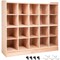20 Compartment Cubby Storage Cabinet Mobile Tray Shelf for Classroom Daycare Home